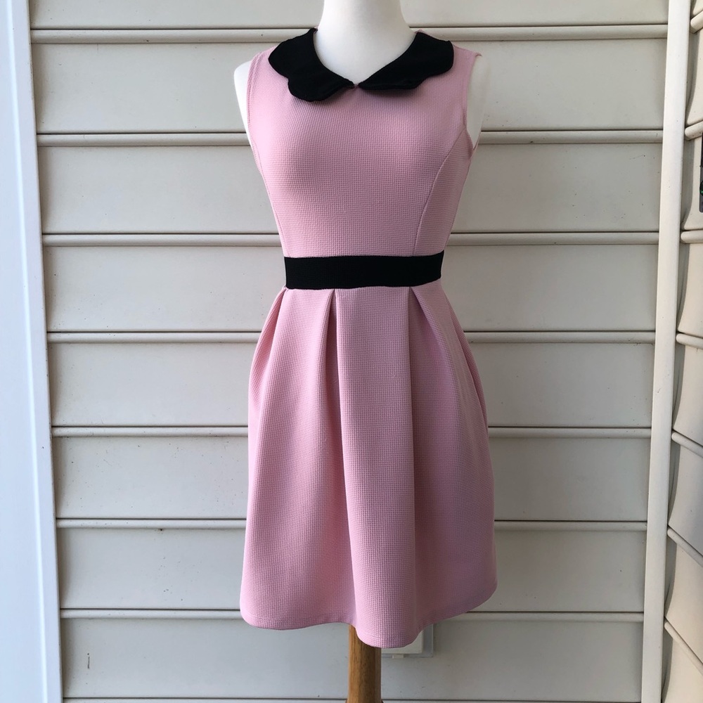Pink mini dress